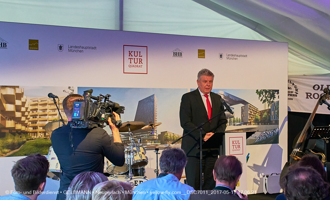 11. Mai 2017 - Grundsteinlegung für die LOGE und dem Kulturquadrat in Neuperlach